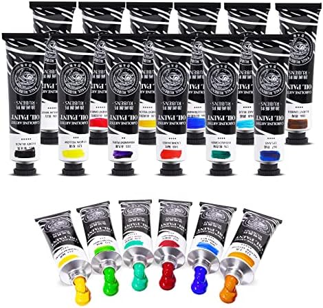 Paul Rubens Artist Oil Paint,18 Vibrant Colors with Great Lastfastness, 60ml Large Capacity Tubes, Oil Paint Set Supplies for Artists, Students, Beginners | 60 ml Large Capacity Tubes, Oil Paint Set Supplies for Artists, Students, Beginners