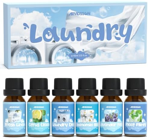 ARVIDSSON Laundry Collection Essential Oil Set, Use with Wool Dryer Balls