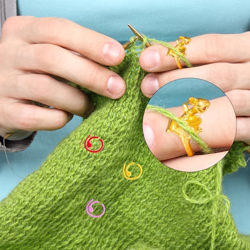 HUISUYTON Dragon Crochet Rings, 4Pcs Crochet Tension Rings