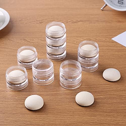 CYFUN DESIGN 10PCS Mini Ink Blending Tools Foam Replacement Foams and 10pcs Protective Plastic Covers for DIY Scrapbooking Paper Crafting Handmade Crafts Scrapbooking Supplies Crafting Projects