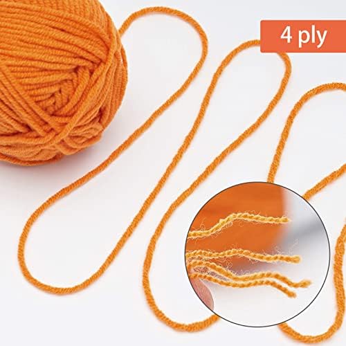 NICEEC 300g Soft Assorted Colors Yarn 100% Acrylic 870yds -Series 8