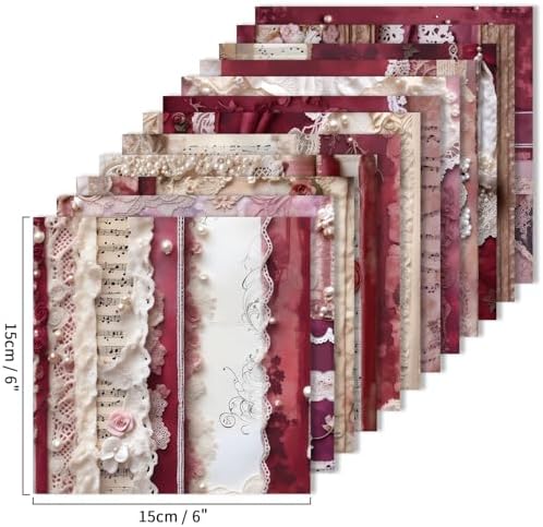 6x6" Scrapbooking Paper Pad Single Sided Decorative Colored Papers