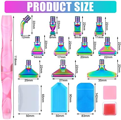 23 Pcs Diamond Art Tool Kit, Diamond Painting Pens Kit,Bright Colors