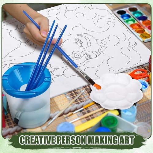 Sherr 140 Pcs 20 Set Pre Drawn Canvas Painting Kit, Cool Gentlemen and Lady
