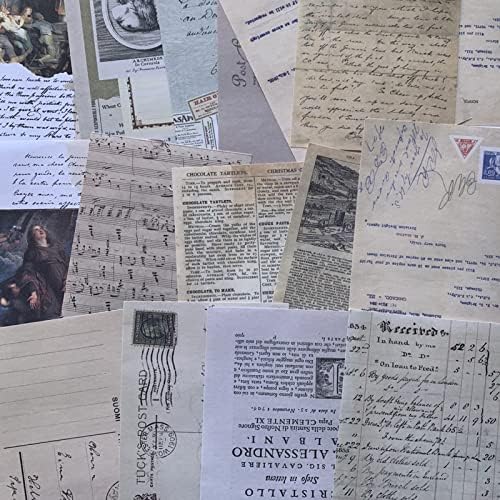 TIYPKE 200pcs Artistic Stickers for Journaling Supplies - Aesthetic Vintage Paper for Scrapbooking, Planners, Notebook, DIY Craft Kits, Postage Stamp Journal