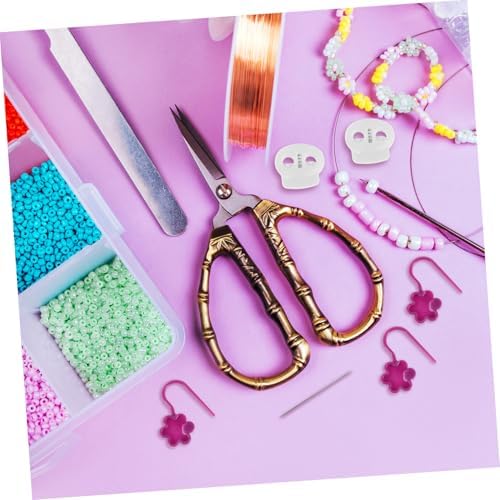 DOITOOL 1 Set Knitting Tool Kit with Double Needle Protectors Slip Stitch Markers Prevent Yarn Slippage for DIY Crochet Projects Scarves Hats Garments