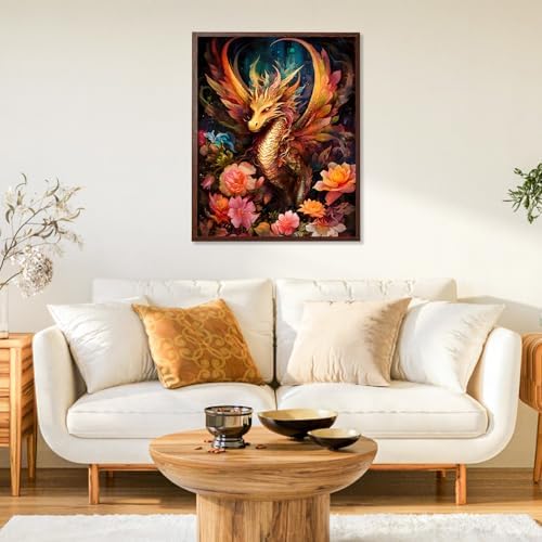 Paint by Numbers Kit for Adults, Dragon DIY Painting Kit, 16x20 Inch