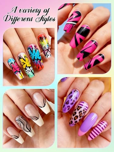 Kalolary 12 Color 0.5MM Nail Art Pens Set 3D Nail Art Pens