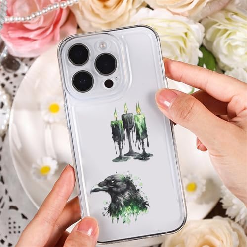 50pcs Transparent Vintage Stickers for Kids,Vintage Forest Witchy Sticker Waterproof PET Stickers for Scrapbook Journaling Photo Album Collage Card Nature Magic Sticker for Teens and Adults (WITCHY2)