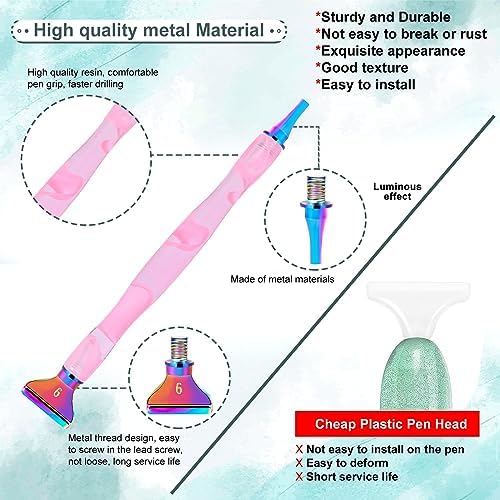 DoreenBow 21Pcs Diamond Art Tools Metal Thread Tip Diamond Art Accessories