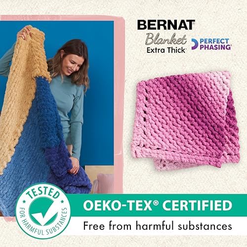 Bernat Blanket Extra Thick Chunky Yarn for Crocheting, Grapevine