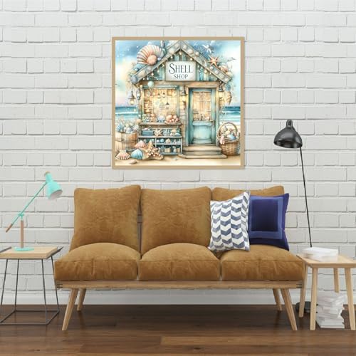 Beach Diamond Art Kits for Adults,Diamond Painting Kits for Beginner 5D