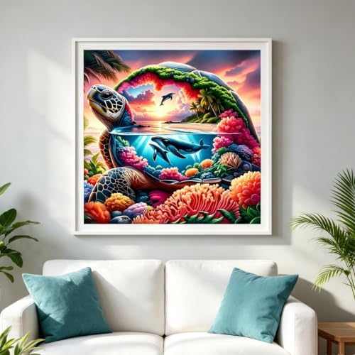 CSZPPQAF Diamond Painting Kits for Adults, Sea Turtle Diamond Art