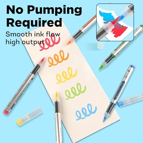 colpart 168 Colors Acrylic Paint Markers, Soft Brush Tip Paint Pens