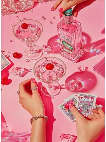 Pink girl Cocktail Poker Diamond Art Kits for Adults Diamond Painting Kits