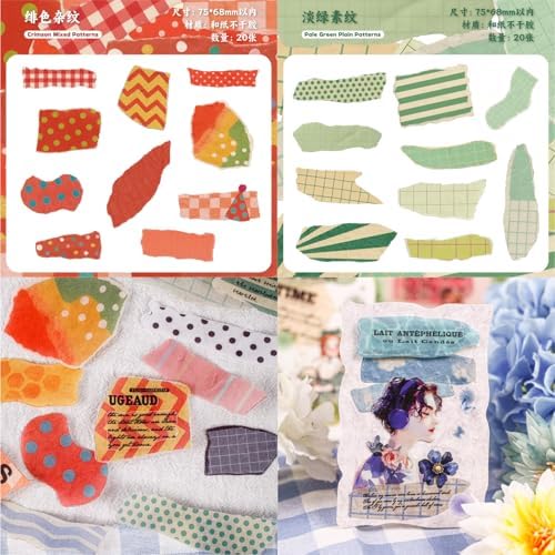 120 Pcs Aesthetic Washi Stickers for Bullet Journaling