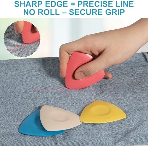 4 Pack Tailors Chalk, Washable Sewing Chalk for Fabric