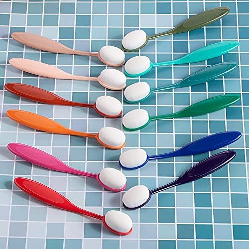 Yoseng 12 Pcs 0.85 Inch Ink Blending Brushes for Card Making