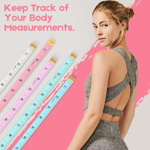 iBayam Soft Tape Measure 60" Double Scale Body & Sewing Tape, 5-Pack
