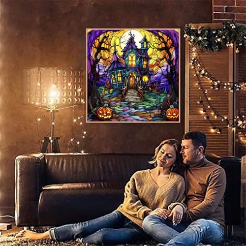 Halloween Diamond Art Kits for Adults,Diamond Painting Kits for Beginner 5D
