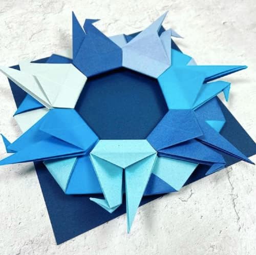 Yasutomo Origami Paper Pure Color Blue 5 7/8" 36 sh