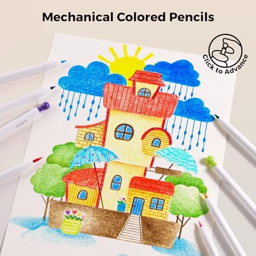 Jar Melo 36 Colors Mechanical Colored Pencils for Kids