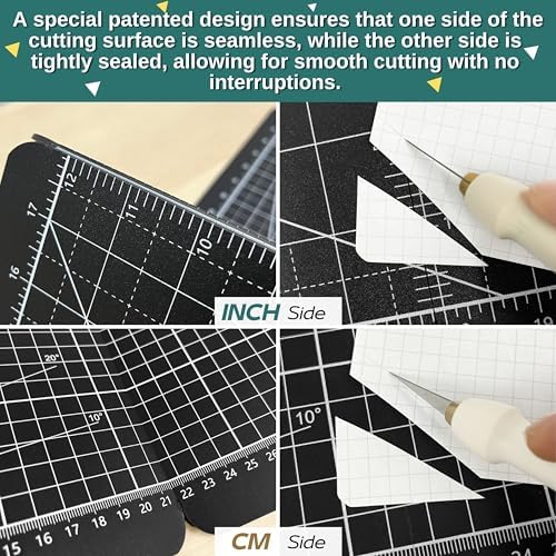 iMAT Flip Cutting Mat M Type Foldable Double-Sided Black