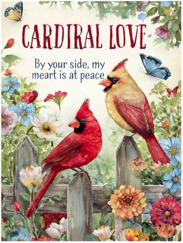 AUKELHJ Diamond Art Kits for Adults, Cardinal Diamond Painting, 12x16 Inch