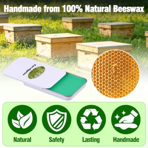 Scented Diamond Painting Wax, Handmade Natural Beeswax for Diamond Art Painting Pen, Long-Lasting Stickiness No Residue Drill Wax with Picker Tool, Diamond Art Accessories and Tools (Eucalyptus)