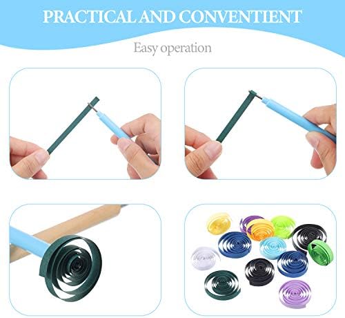 Mudder 8 Pcs Bone Folder Tools Include 2 Pieces Bone Folder Paper Creaser 3 Pieces Double Head Indentation Pens with Sugar Stir Needle Quilling Needle Pen and Tweezers for Card Making Scrapbooking