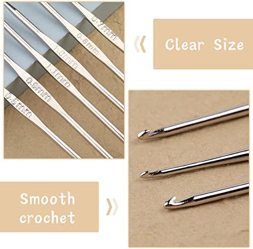 22 Pcs Crochet Hooks Set, Ergonomic Lace Crochet Hook Knitting Needles