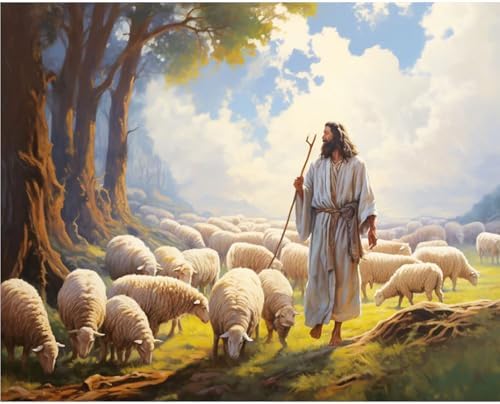 Paint by Numbers Kit for Adults, Jesus DIY Painting Kit, 16x20 Inch