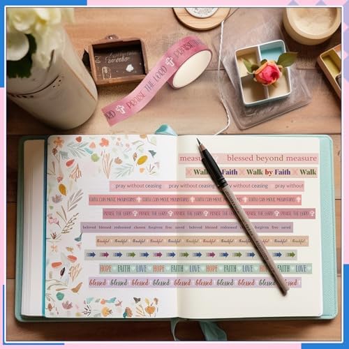 24 Rolls Christian Washi Tape Back to School Bible Verse Gifts