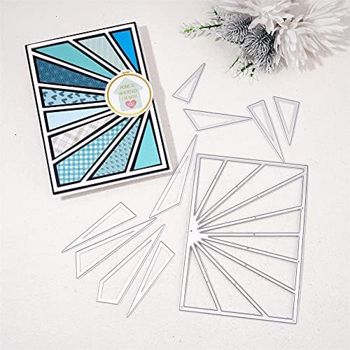 Lapoo 3D Backgrounds Frame Metal Cutting Die for Scrapbooking, New Cutting Dies DIY Album Card Making Decor Paper Craft Metal Die Cuts Party Wedding Decorations (Sun 5.5 x 3.9 in)
