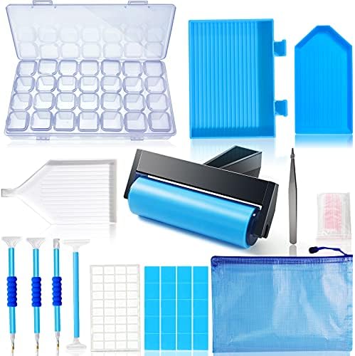 Hulameda 56pcs 5D Diamond Painting Tools for Kids,Blue