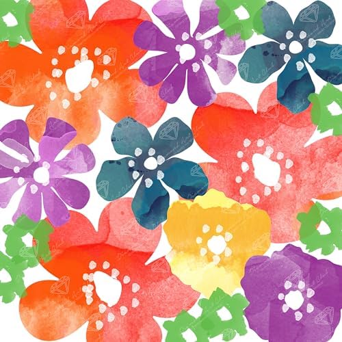 DIAMOND ART CLUB Bold Flowers Diamond Art Kits for Adults