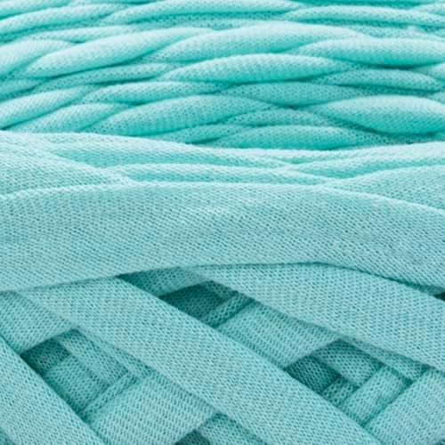 YARNART Cotton Elastic Fabric Spaghetti Premium T-Shirt Knitting Yarn for Bag Basket Cushion Crocheting Projects and Home Decor, Super Bulky (Pack of 1) (7355)