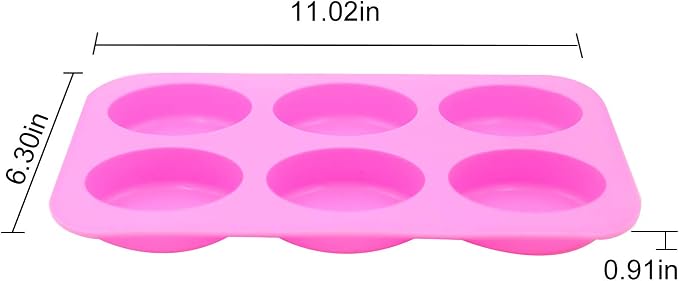 KINJOEK 9 Packs 54 Cavity Oval Silicone Soap Molds, Pink Pudding Chocolate Cake Baking Molds, Soap Mold for Soap Making Handmade DIY Scented Candles Supplies Tools