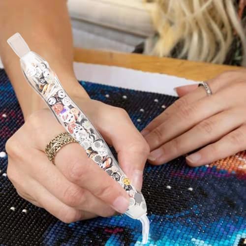 Praise V Do Halloween Diamond Art Painting Accessories Tool Kit Drill Pen for Adult, 5D Stylus Tips Placers Heads and Clay