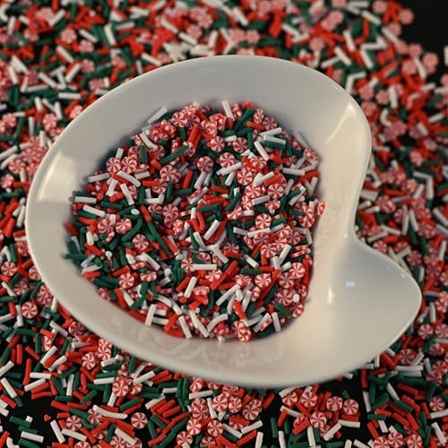 LIKETURE Fake Sprinkles 110g Fake Christmas Sprinkles Non-edible Craft Sprinkles Faux Sprinkles for Crafts Plastic Sprinkle Decoration Slime Sprinkles Slime Add Ins Shaker Card Filler(Gray)