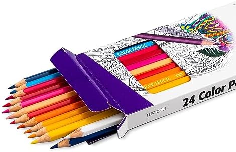 Pentel Arts Colored Pencils, Assorted Colors, Set of 24 (Pack of 2)
