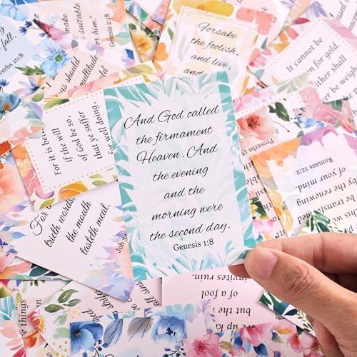 Birthday Cards, 60 Unique Greeting Card Set with Double Side Printed Bible Verse, Art Craft for Kids, Adults, Holiday Gift Ideas for Mom, Friends, Thank You & Greeting Card Collection