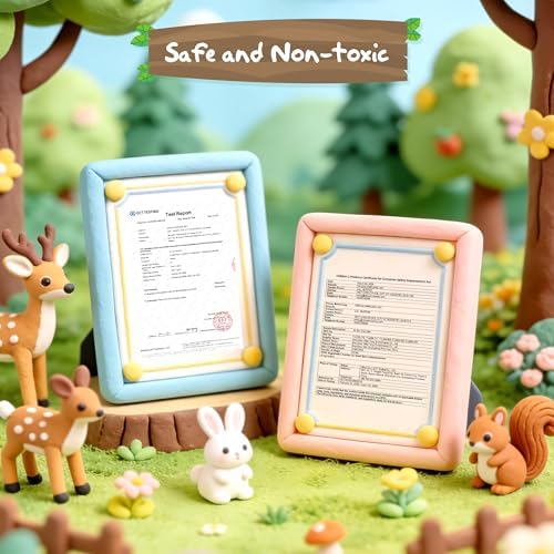 Nicella Air Dry Clay Kit, 12 Animals Modeling Clay for Kids, Model Magic Clay with Sculpting Tools and Tutorials, Safe & Non-Toxic, DIY Arts & Crafts School Projects, Home Party Favors for Boys Girls