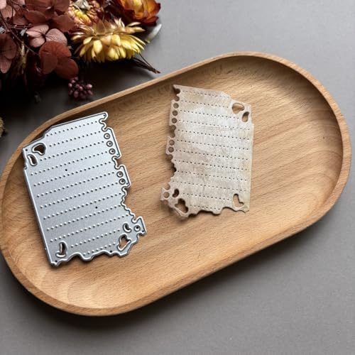 LZBRDY Vintage Charm Lace Frame Die-Cut - Carbon Steel Crafting Dies for Scrapbooking, Card Making, Greeting Cards and Journaling Supplies (Mini Loose-Leaf Frame 2.8 x 1.8 in)