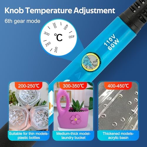 Electric Hot Knife Plastic Cutter Hot Knife Foam Cutter Tool Plant Pot Perforator Hole Heat Knife for Manual Household Cutter Plastic Flowerpot DIY Hand Planting Tools