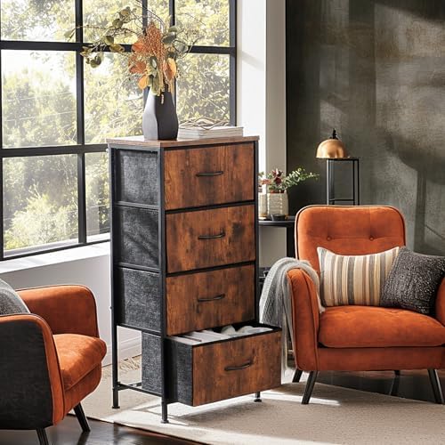 Sweetcrispy Dresser for Bedroom, 4 Drawer Storage Organizer for Closet