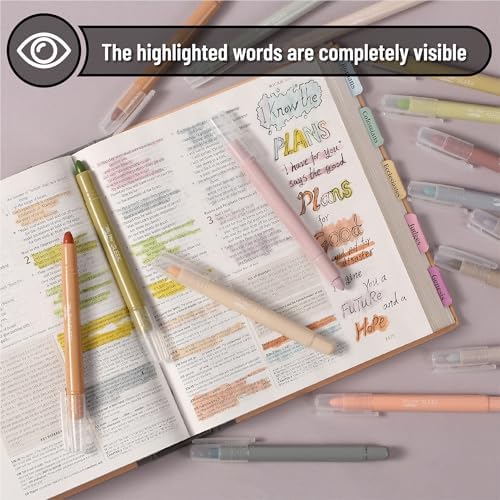 Mr. Pen- No Bleed Gel Highlighters, Soft & Muted Colors, 16 Pack