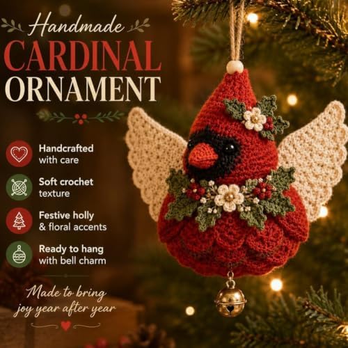 JMHKKUJ Animal Angel Crochet Ornament DIY Kit, DIY Yarn Hanging