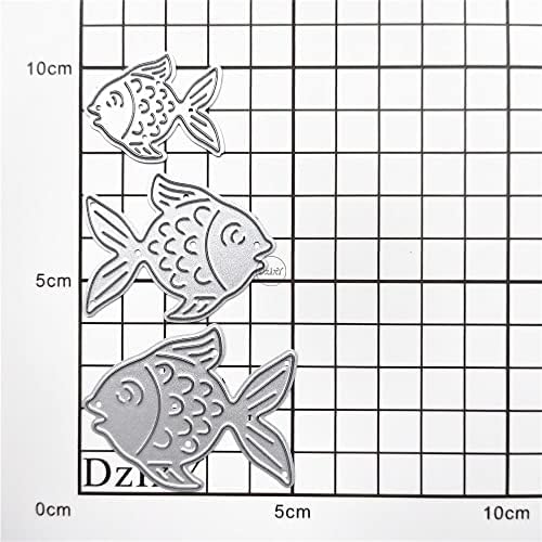 Overlap Fish Metal Cutting Dies for Card Making