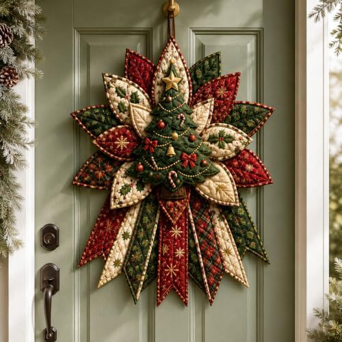 Beginner-Friendly Oversized Christmas Character Quilted Door Hanger